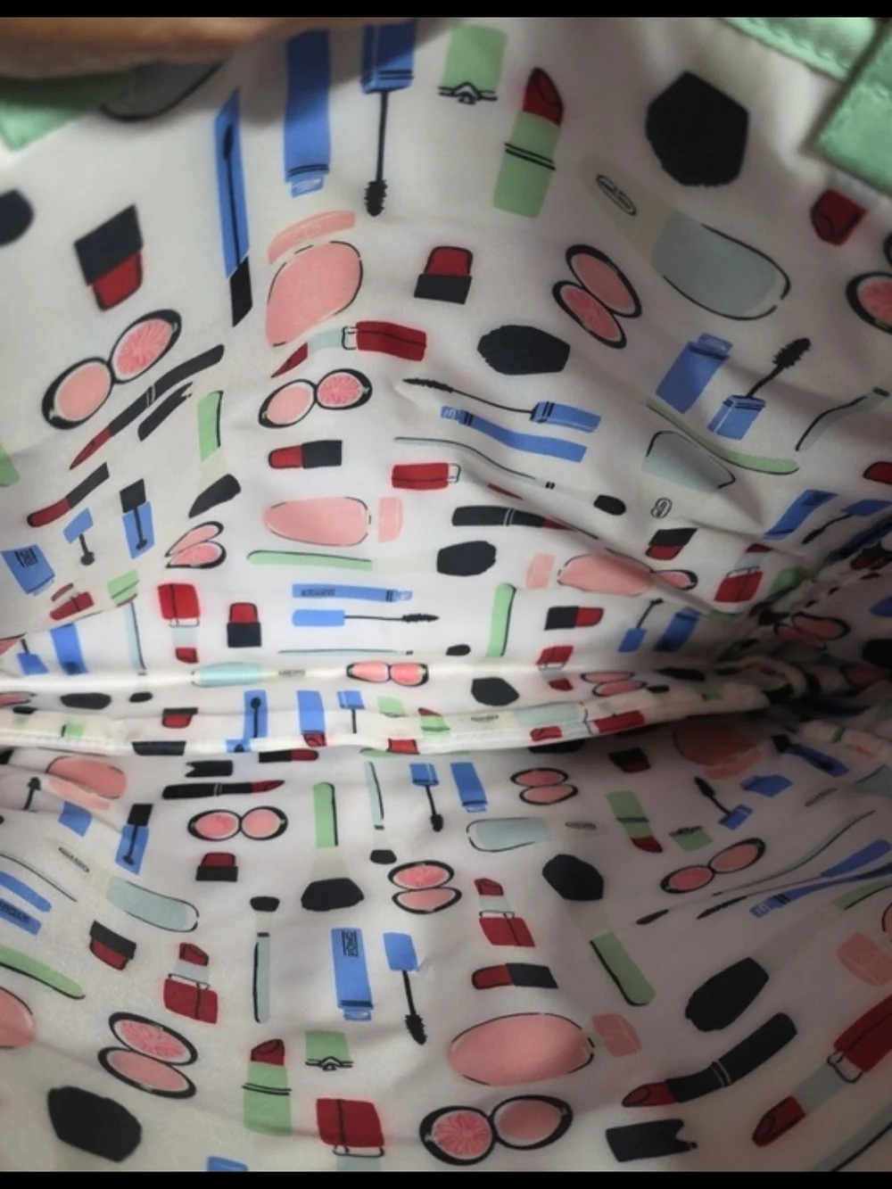Kate Spade & Clinique White Tote with Lipstick Print
